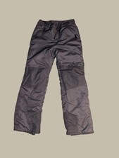 All In Motion Ski Snow Pants Gray Adjustable Waist Size Large Youth Used