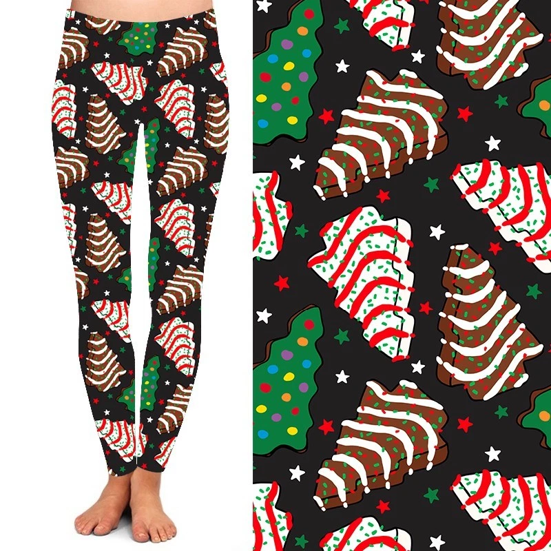 Leggings para mujer Christmas Tree Cakes TC talla grande 12-18 Foto 2 de 2