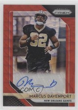 2018 Panini Prizm Rookie Red Wave 22/199 Marcus Davenport #RA-MD Auto 3b3