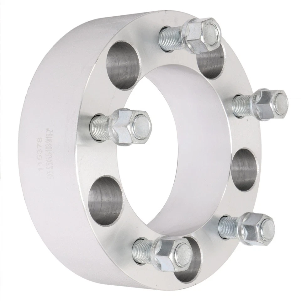 4 pcs 9/16"x18 Thick Wheel Spacers For 2006-2009 Mitsubishi Raider 5x5.5 2 inch Foto 3 de 4