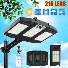 Commercial 1000000LM LED Outdoor Dusk to Dawn Solar Street Light Road Area Lamp