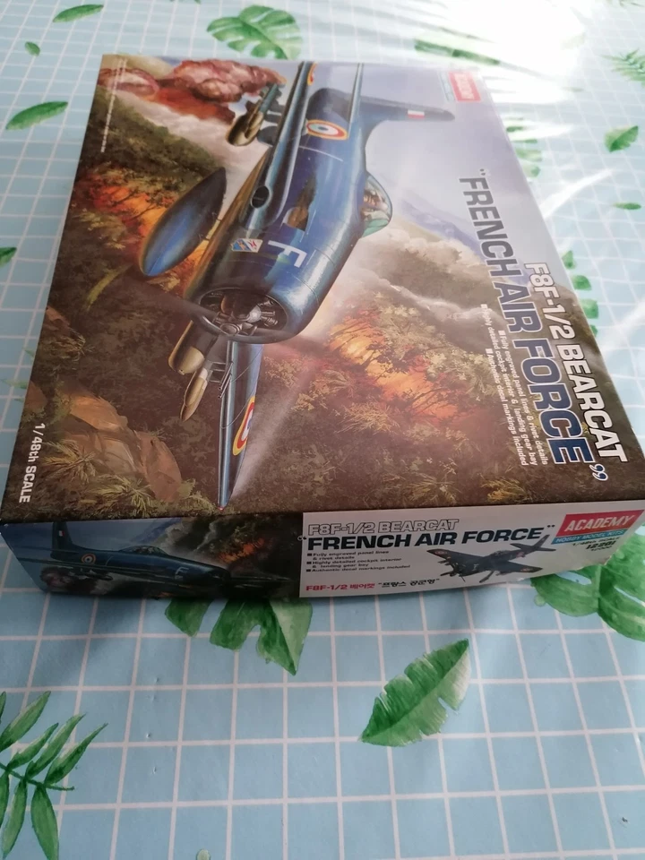 ACADEMY 1/48 F8F-1/2 BEARCAT "FRENCH AIR FORCE" INDOCINA ITEM N° 12201 - Immagine 2 di 4