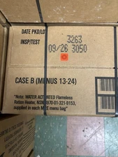 New 2026 Case Unopened MRE U.S. Military Ready to Eat Meals INSP Case B