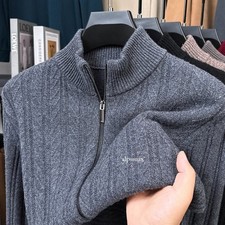480g Thickened Wool Cardigan Men New Casual Thickened Warm Zipper Sweater Jacket
