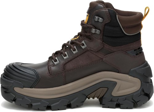 Caterpillar Mens INVADER MAX WP CT Comp Toe Waterproof Work Boots Coffee Bean - Picture 3 of 7