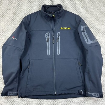 Klim Jacket Mens L Black Inversion Gore Windstopper Soft Shell Zip Up Outdoors