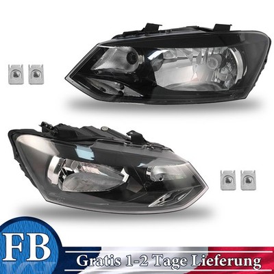 2x SCHEINWERFER SET H4 HALOGEN FÜR VW POLO 5 6R TRENDLINE BIS BJ 2009-2014  8PIN