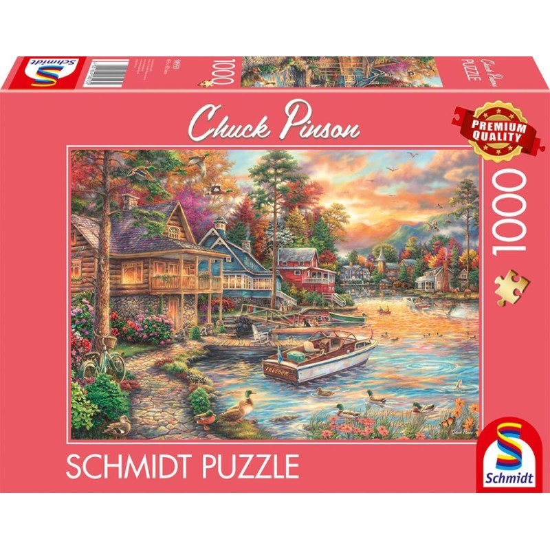 Puzzle 1000 pièces paysage de Chuck Pinson pour des soirées détente et cocooning au salon