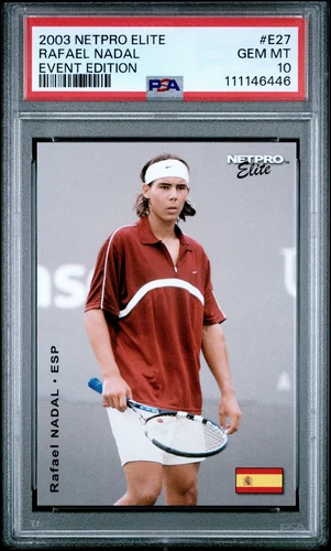 2003 NETPRO ELITE EVENT ED #E27 RAFAEL NADAL PSA 10
