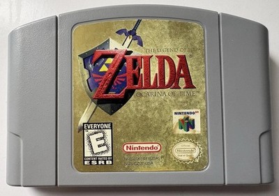 V1.0 Uncensored Zelda Ocarina of Time N64 (Grey) - RARE CZLE-0 ROM - AUTHENTIC
