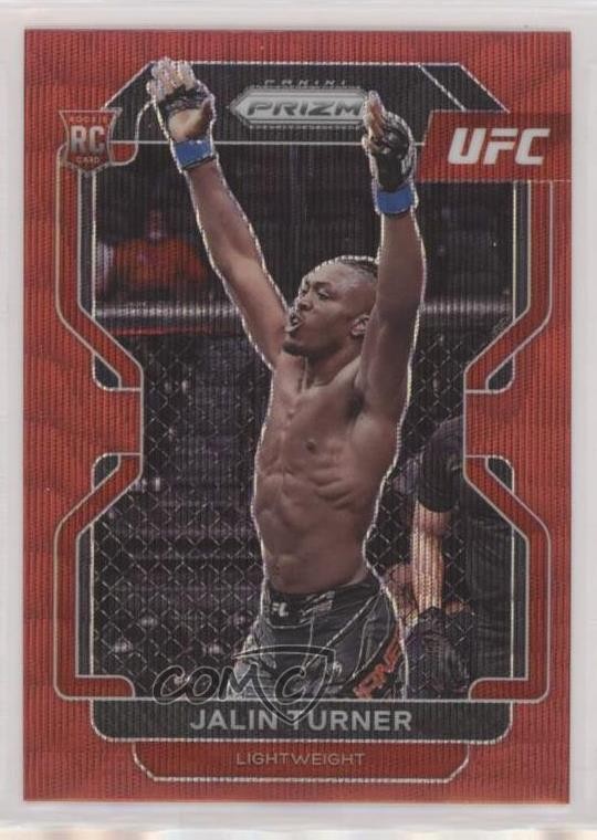2022 Panini Prizm UFC Ruby Wave Prizm Jalin Turner #164 05ye