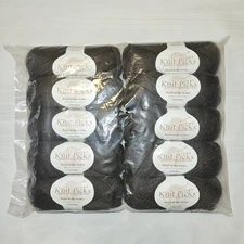 Knit Picks Yarn Wool Of The Andes Lot Of 10 Peruvian Wool Chocolate