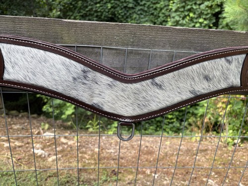 Collar de tropiezo de cuero genuino cuello de pecho occidental tachuela tamaño caballo - Imagen 2 de 10