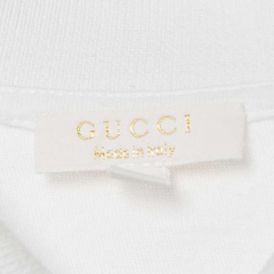Camiseta polo Gucci niños cuello tejido blanco jersey 6 años Foto 4 de 4