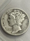 1941 Mercury dime, 90% silver, VG Cond., By REEDERSONG