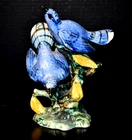 Vintage STANGL Pottery Birds  #3276D Double Blue Bluebird 8-1/2" Signed