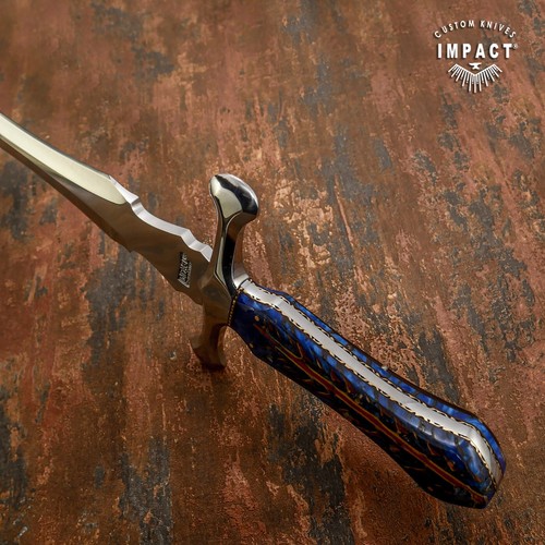 Custom Handmade Hybrid Pine Cone Handle Short Sword dagger Knife Impact Cutlery - Picture 5 of 9