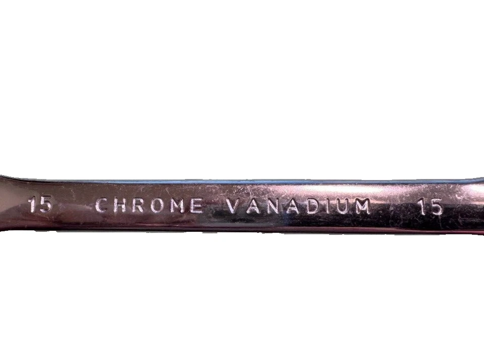 15 MM Fully Polished Metric Combination Wrench Chrome Vanadium 12 pt - Image 3 of 4