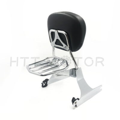 Detachable Sissy Bar Backrest Chrome For Harley 2006-2017 Dyna