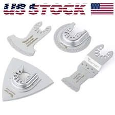 4X Oscillating Multi Tool Blade Diamond Saw Blades Set for Mortar Grout Removal