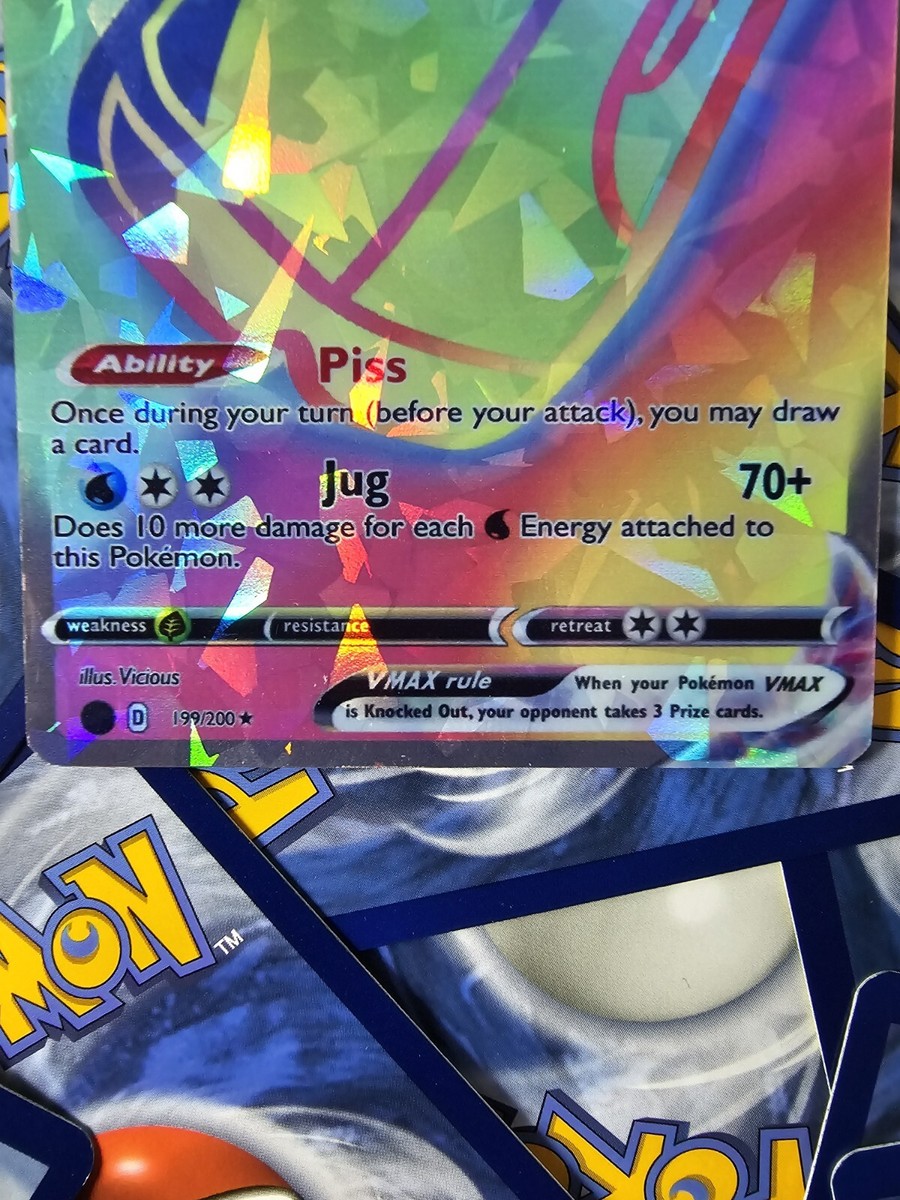 Piss Jug Rainbow Rare Holo Pokemon Card