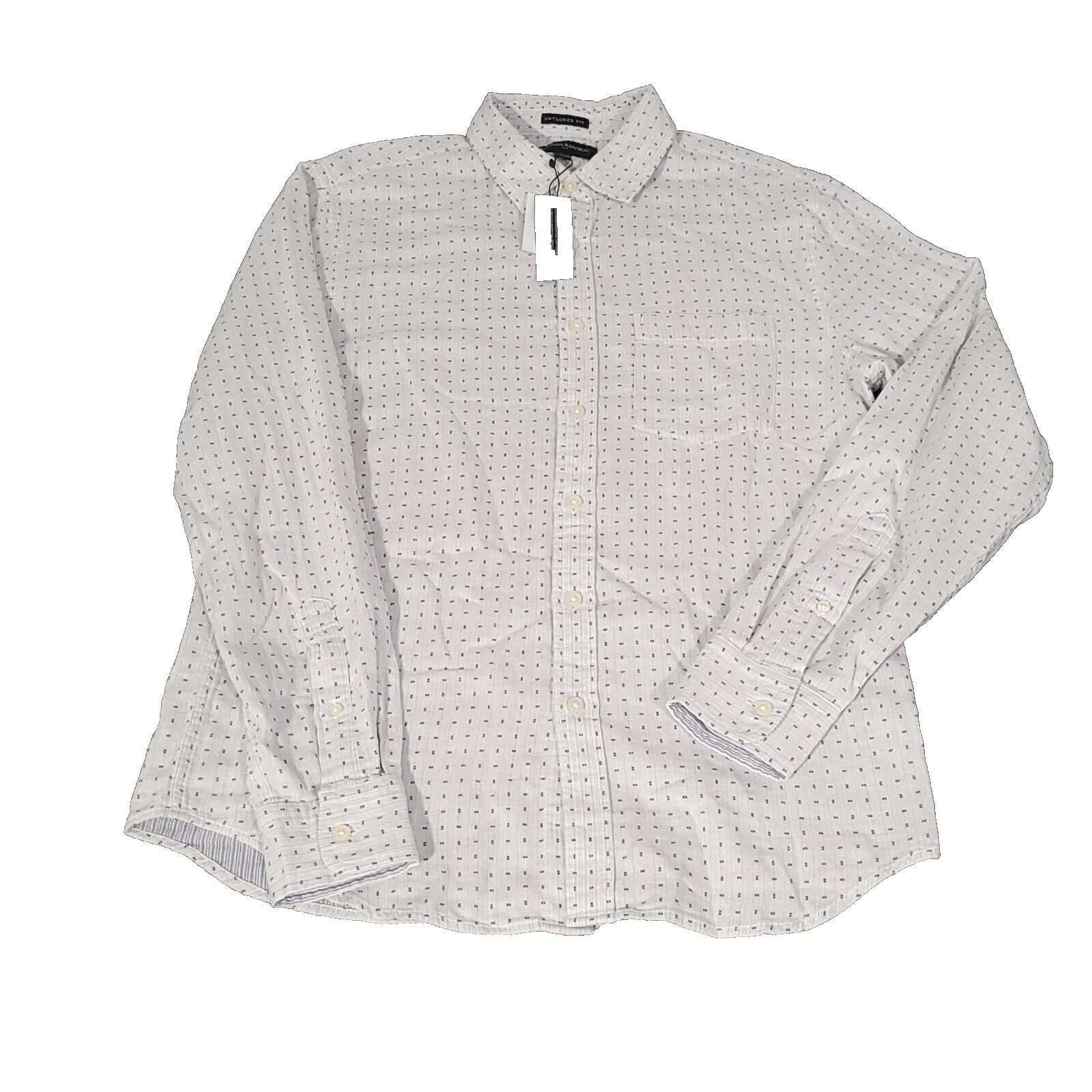 Casual Geométrica Banana Republic Camisas de botões para Homens