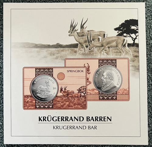 Südafrika 2024, 1 Unze 999 Silber, "Springbock", in 3 Oz.-Kupferbarren, stgl. - Bild 5 von 7