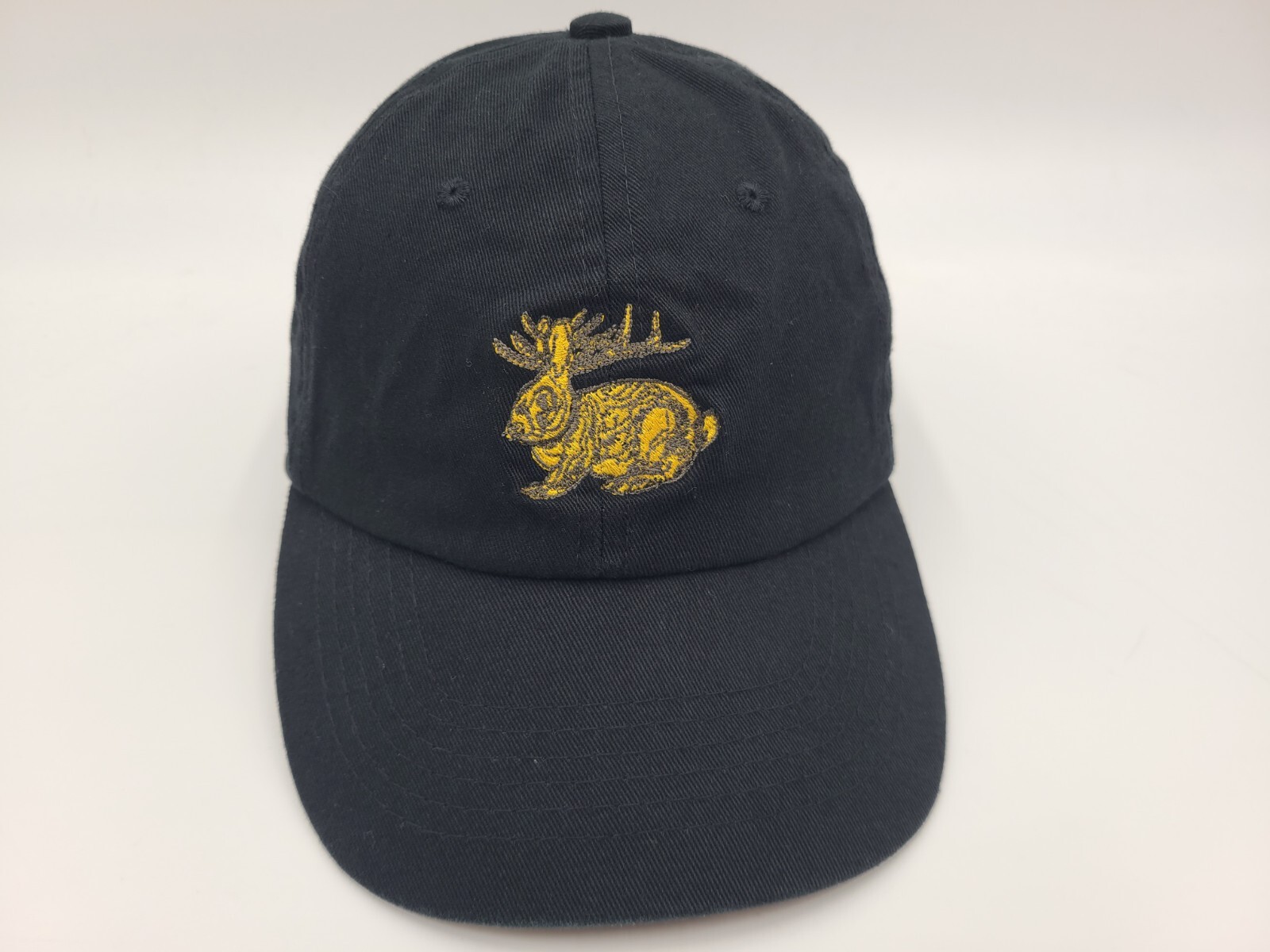 Jackalope Strapback Adjustable Hat Cap Rabbit Antelope Mythical Men Women Black