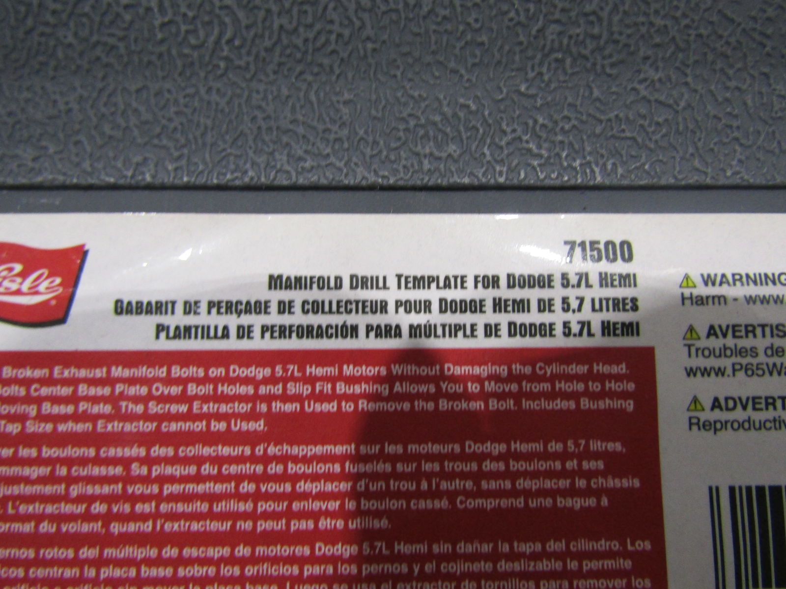 Lisle 71500 Exhaust Manifold Drill Template Kits eBay