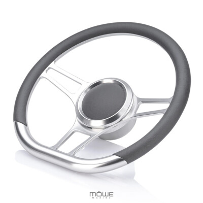 MÖWE Marine Amalfi 5081 Steering Wheel Grey, Compatible with Teleflex/Ultraflex