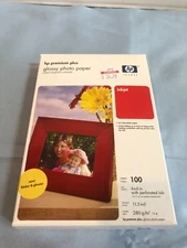 HP Premium Plus Glossy Photo Paper 4x6 100 Sheets #F63
