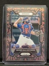 2024 Prizm Baseball Moises Ballesteros Red Snakeskin Prizm SSP