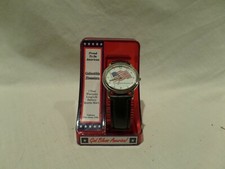 "PROUD TO BE AN AMERICAN" USA FLAG WATCH-COLLECTIBLE TIMEPIECE -MADE IN USA