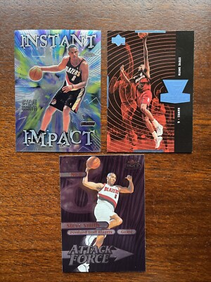 (3) Steve Smith Lot Fleer Attack Force Topps Chrome Instant Impact UD Forces