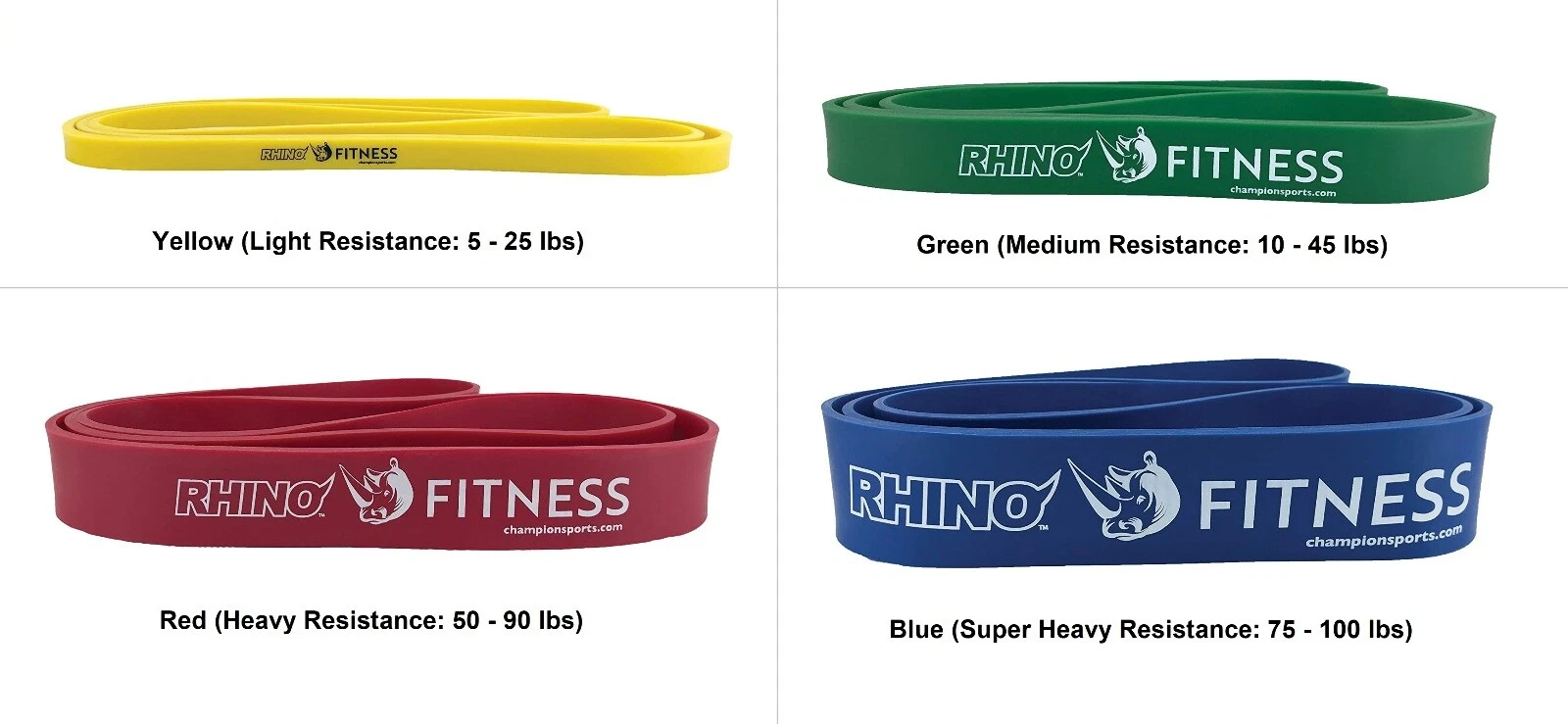 Champion Sports Stretch Training / Exercise Bands, Multiple Resistance Levels
Opens in a new window 