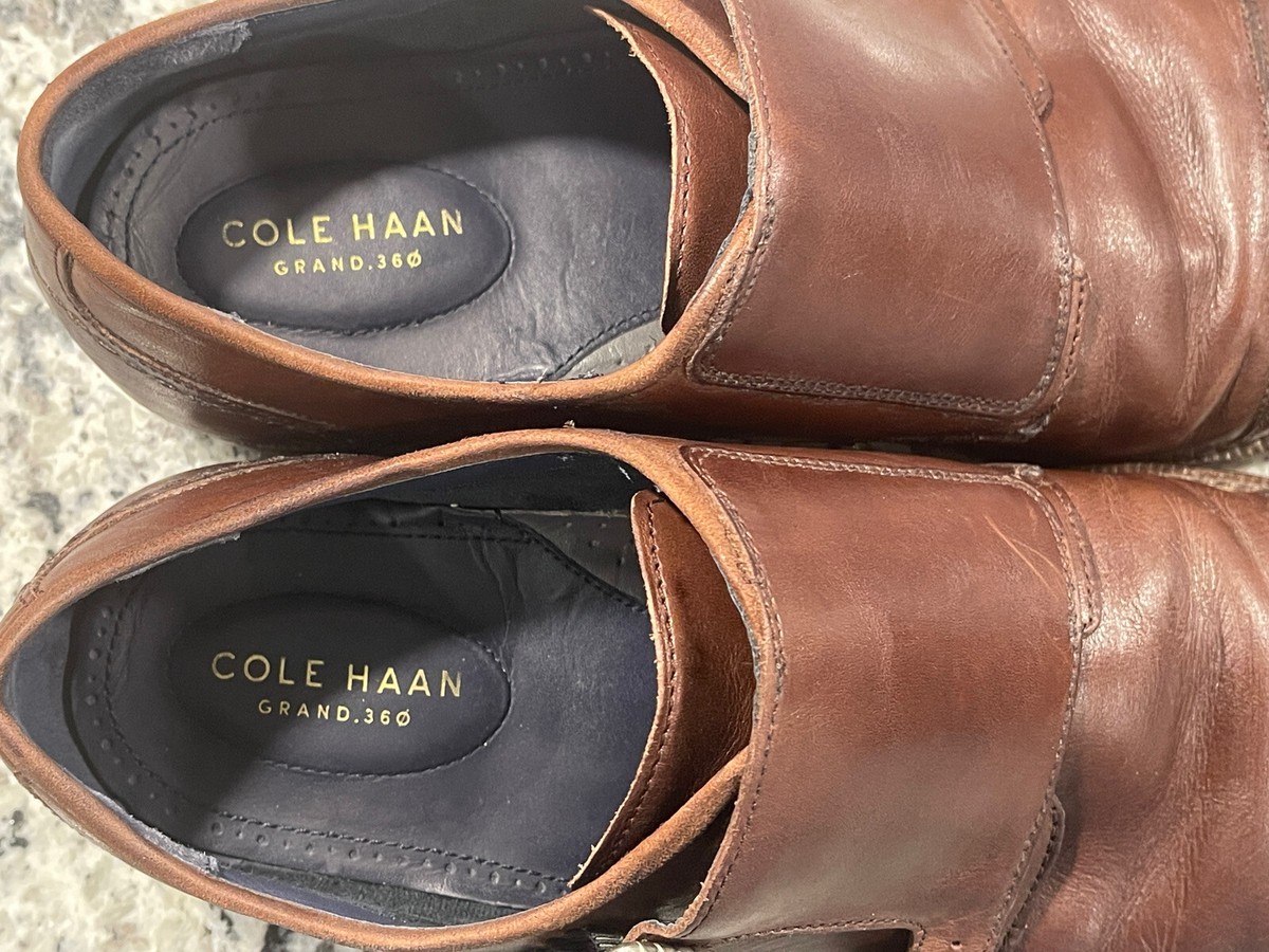 Cole Haan Men\'s Warner Grand Double Monk Strap Brown Leather Shoes Size 11.5 Cole Haan Men main image 4