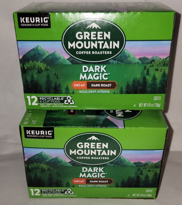 Green Mountain Dark Magic Decaf Coffee 24 Count Keurig K cups eBay