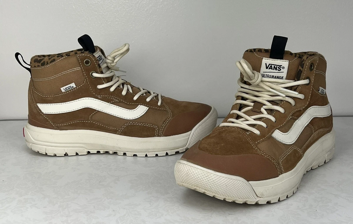 VANS UA UltraRange Exo Hi High Top Trainers in Suede Brown Mens 6.5 Womens 8