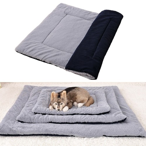Pet Dog Cat Bed Mat Soft Crate Kennel Pad Washable AntiSlip Mattress