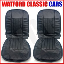 Mg Midgetsprite 1966 -1969 -  One Pair Seat Covers Black Black