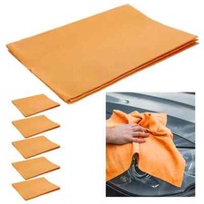6 Pk Car Cleaning Shammy Synthetic Chamois Premium Absorbent Towel Drying Detail