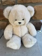 24K Plush Polar Puff Special Effects 18” Blushing Teddy 1985 Mighty Star Vintage