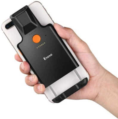 Eyoyo Wireless 1D Laser Barcode Scanner IOS Android Phone Back Clip UPC Reader