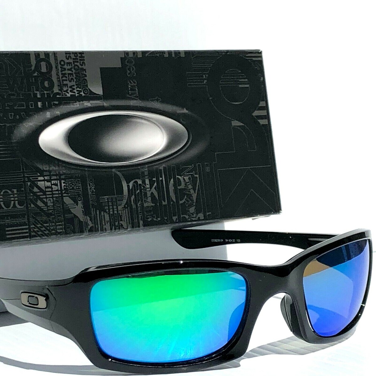 NEW* Oakley FIVES Squared BLACK w POLARIZED Galaxy JADE Lens NEW* Oakley FIVES Squared BLACK w POLARIZED Galaxy JADE Lens