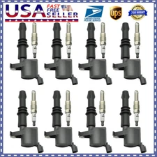 8 Ignition Coils & Spark Plugs for 2005-2007 Ford F150 Truck 5.4L V8 DG511 FD508