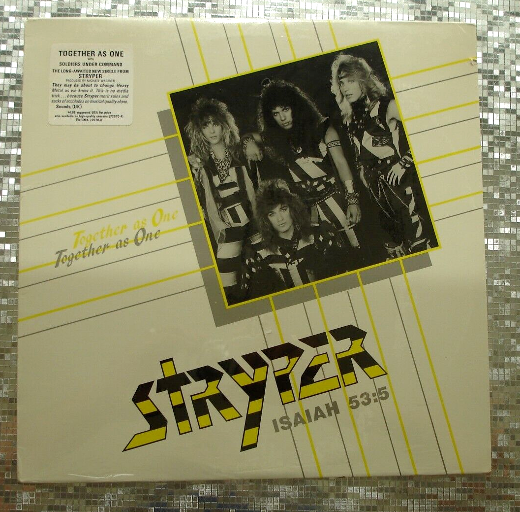 Stryper ‎Isaiah 53:5 ~ Together As One ~ Vintage SEALED LP