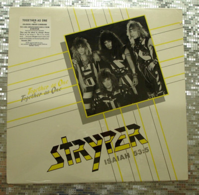 Stryper ‎Isaiah 53:5 ~ Together As One ~ Vintage SEALED LP Enigma