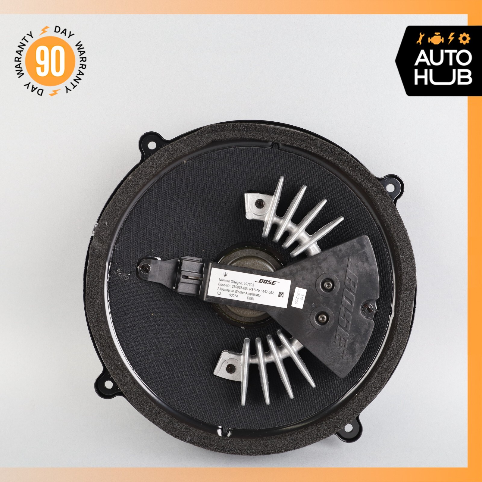 03-19 Maserati Quattroporte Rear Bose Subwoofer Sub Woofer Sound Speaker OEM