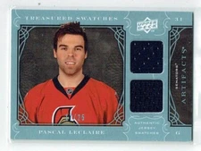 09-10 UD Artifacts Treasured Swatches  Pascal Leclaire  /25  Dual Jerseys