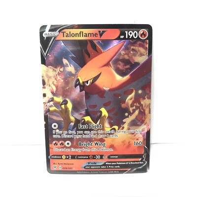 POKEMON TCG TALONFLAME V 029/185 VIVID VOLTAGE RARE HOLO PLAYING CARD  ORIGINAL | eBay